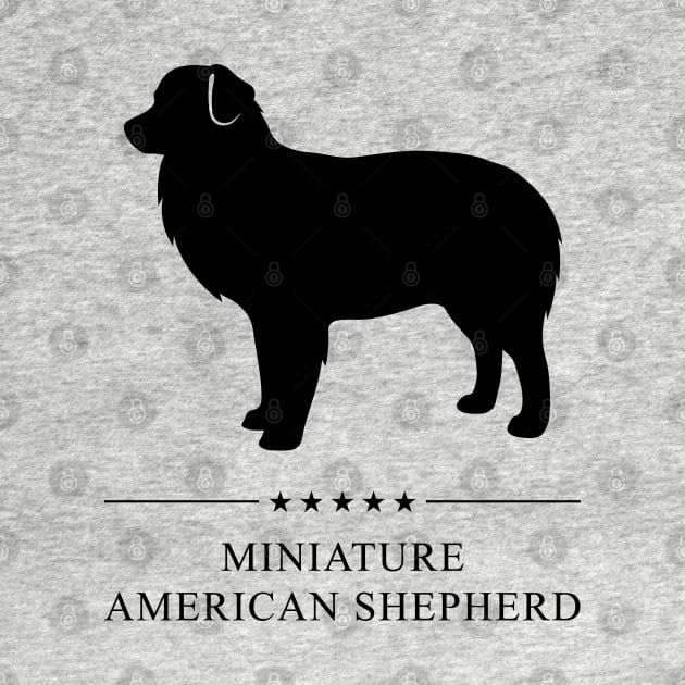 Miniature American Shepherd Black Silhouette by millersye